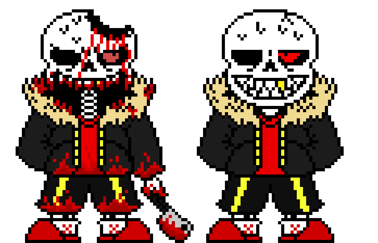 [7ce906] HorrorFell:"your papyrus nagging at you too?" Underfell:"yep."