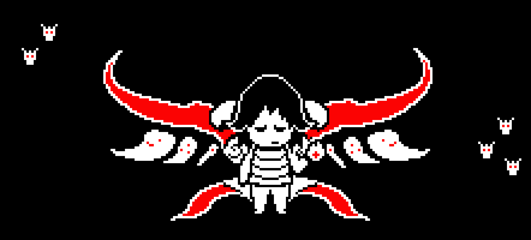 [a53442] -several small blasters appear around them- ya know, you look like a certain someone...