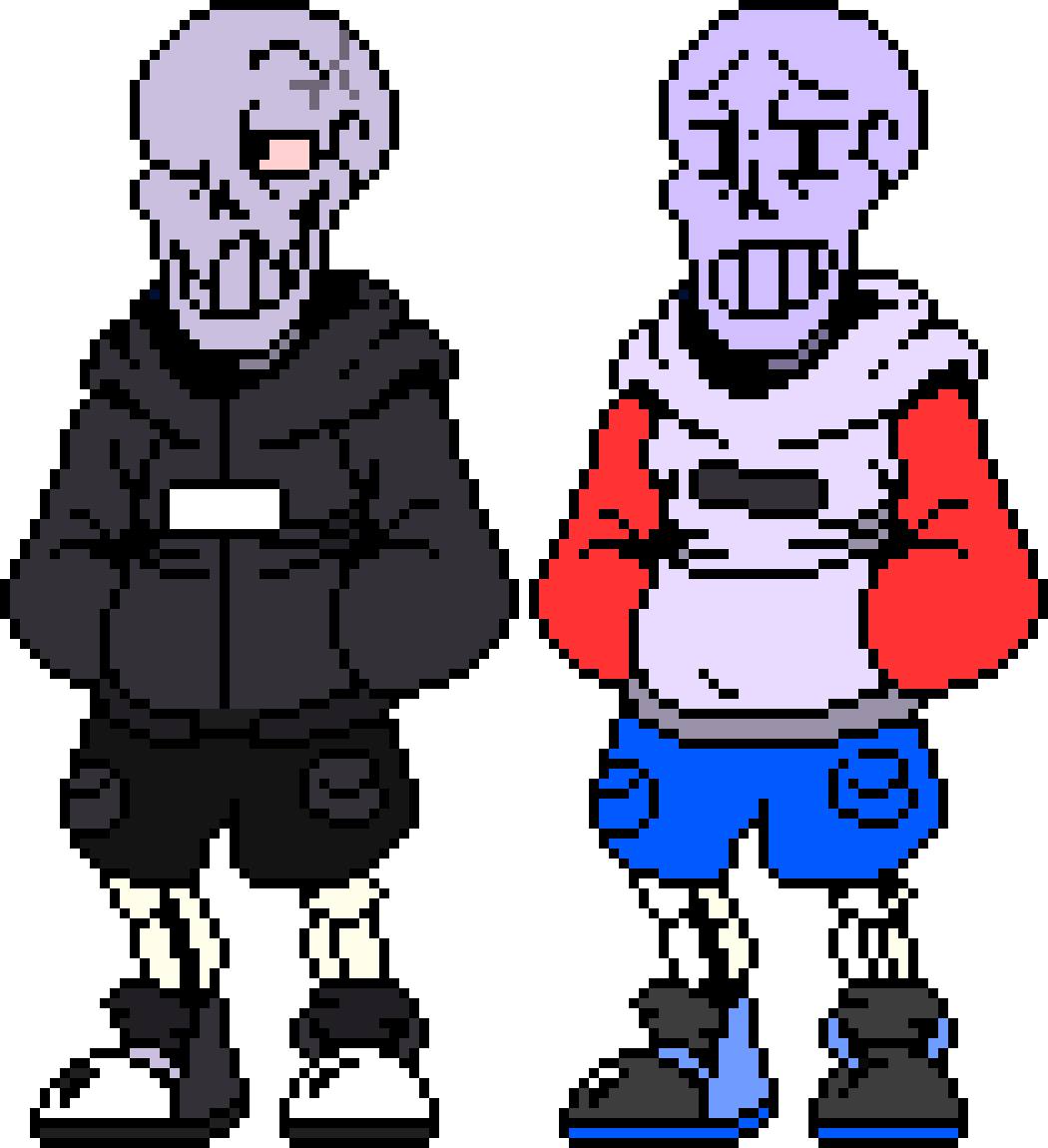 [8597b0] Negaswap Papyrus & Negaswapfell Papyrus (Full Bodys) -cleetus. (LS!Cleetus)
