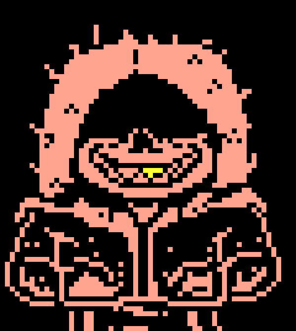 [71ea35] *a whoel row of gaster blaster would rush at dust sans and fire at him at diffrent tiems to throw em off