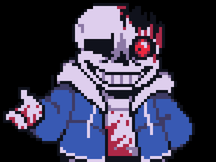 [59d515] -looks up at the sky- Huh....I guess its not my lucky day.. -Horror!Sans (Detro)