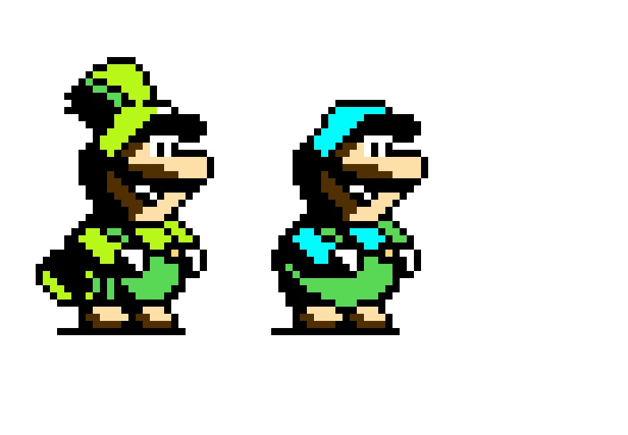 [9664c4] SMB4: Mario's Adventure Parrot & Ice Luigi