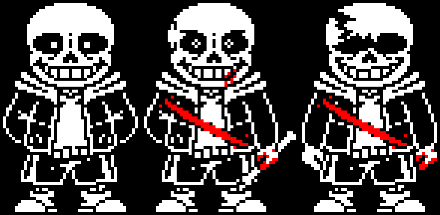 [5e9f66] Undertale Last Breath Phases 1-3 Costom Sprites Remake V2