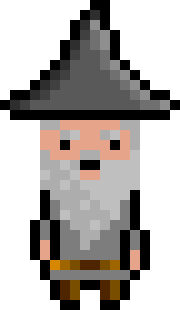 [bb0007] Pixel Wizard Grey Idle AniF4