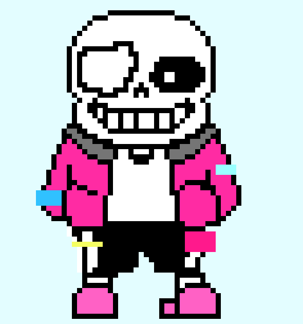 [071788] battle sprite of my old oc (colored)