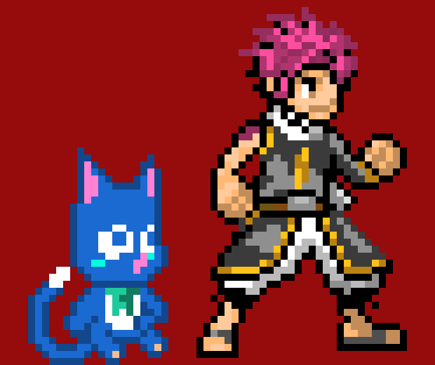[9664c4] Natsu and Happy