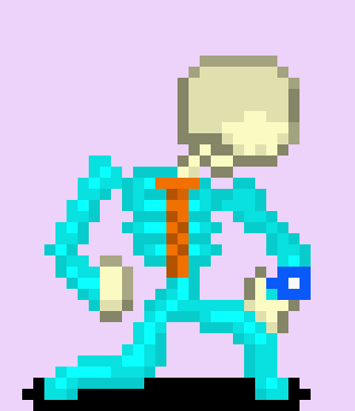 [05b0c1] *Every grave is a pile of stone, completely destroyed. All but one. And you know who is sitting on his own grave. He notices you but doesn't say anything until you get closer.*