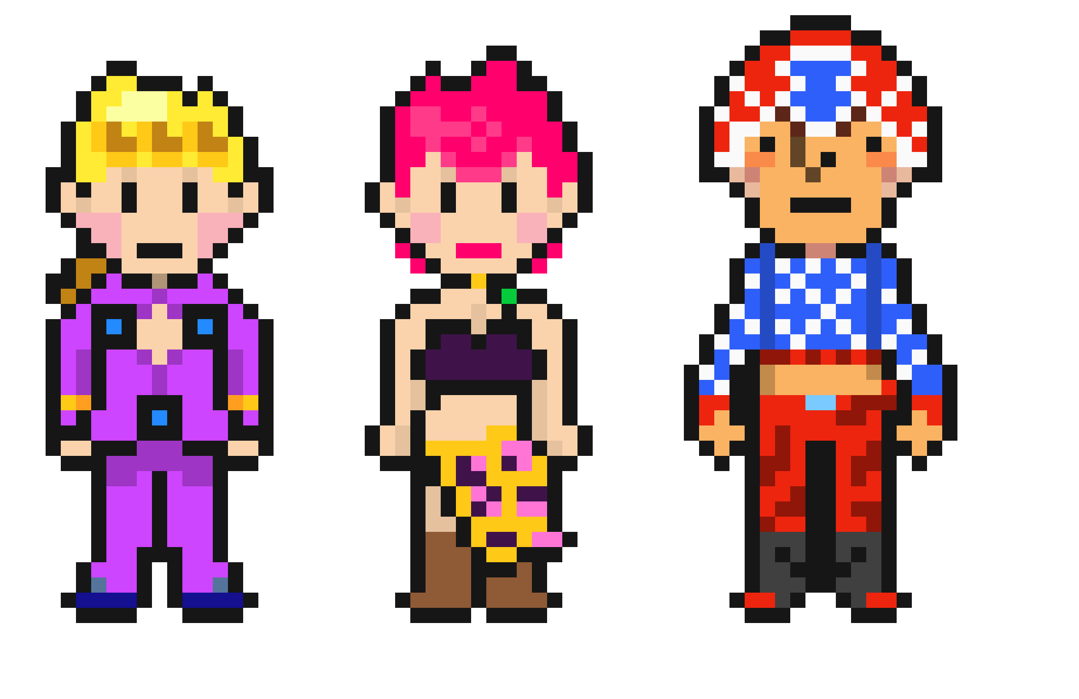 [042173] Giorno, Trish and Mista in Mother 3 style