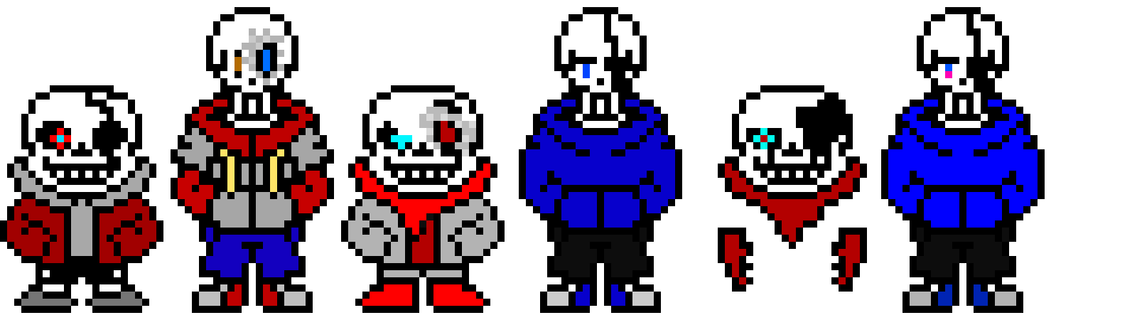 [9664c4] undertrap,trapswap,and dustswaptrap,sans and papyrus