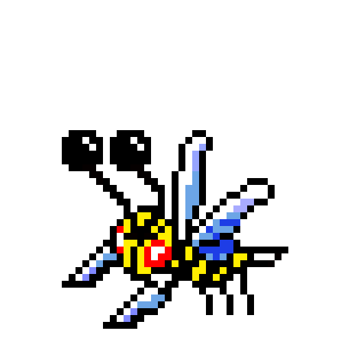 [a76f42] Beedrill Pixel Art [Evolved]