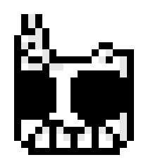 [a81234] -mask sits on ground...destroyed...-