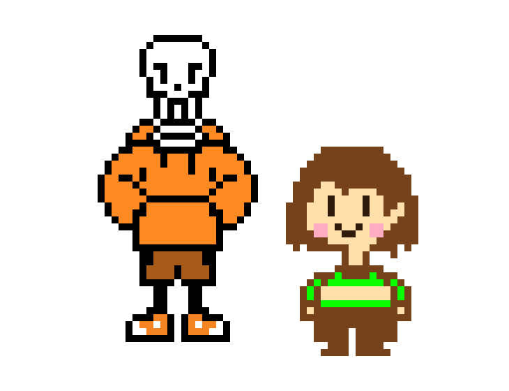 [9664c4] US Papyrus x Chara