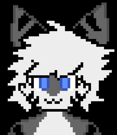 [d0ac6b] -pats the Squid Dog once and then sits next to him-