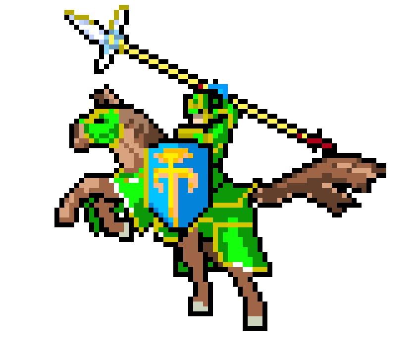 [9664c4] cavalier pixel art 
