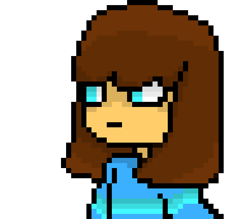 [53a360] i don't use mystery!chara because i didn't make them canon so Stop using my sprite you theif, ;-; stop it