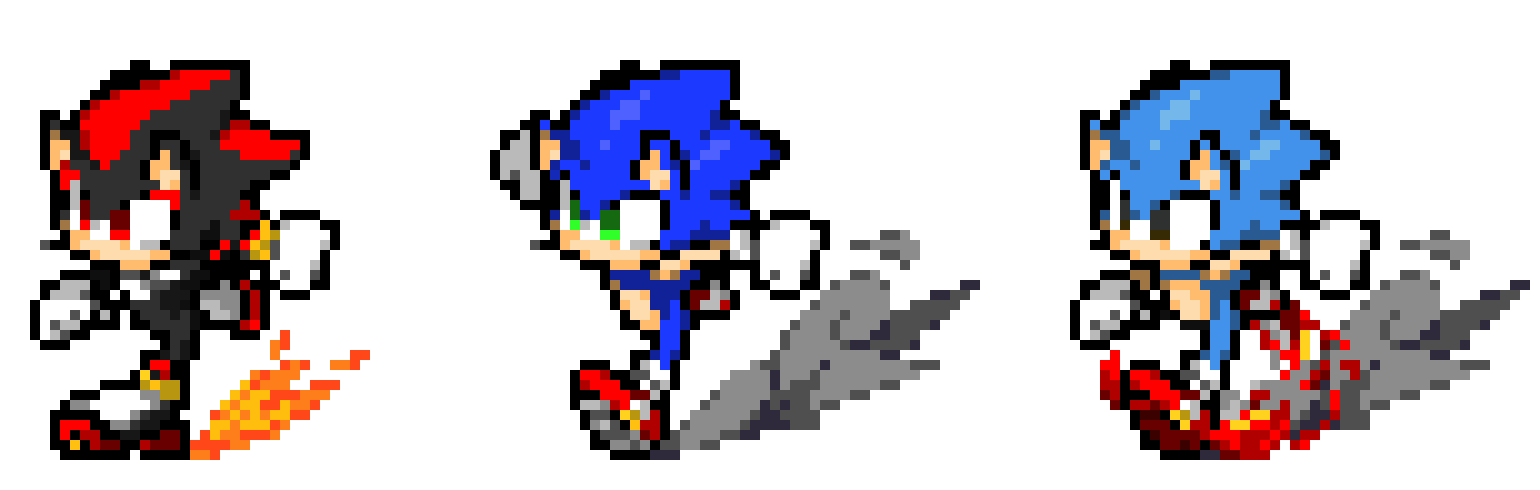 [4f59b2] Sonic, Classic sonic, & Shadow