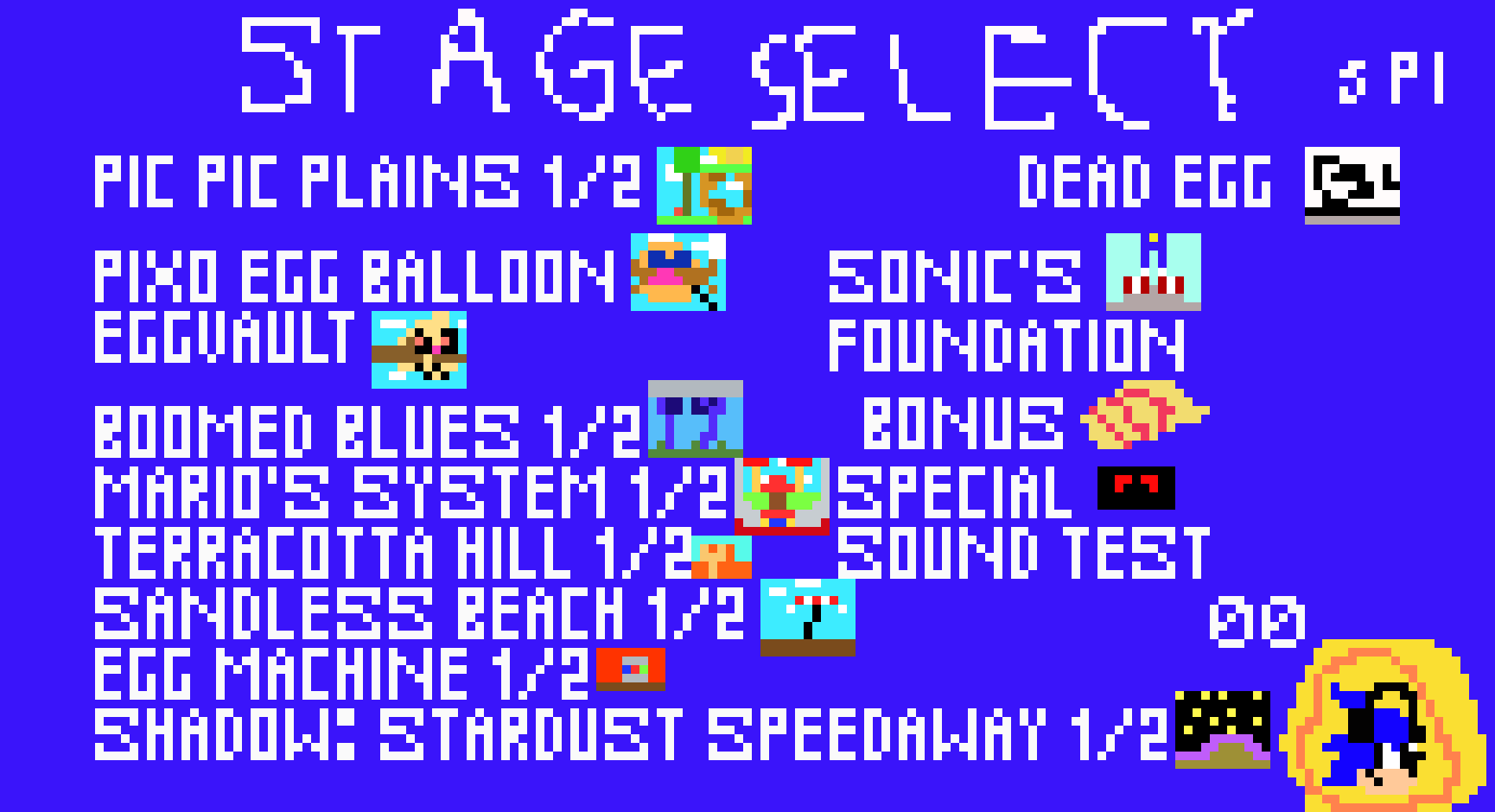 [60af93] Sonic Pixo Island Stage Select