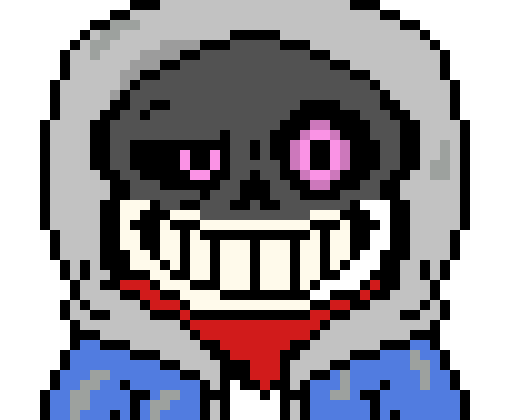 [619e86] headbutts zeta then hits him multiple times with the red bone then disappears making a blaster appearing firing at him *