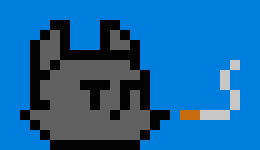 [0b51d0] "Since that's the way you wan't it..." -He dodges some attacks, gets sliced twice, and slashes at him with claws or something idk-