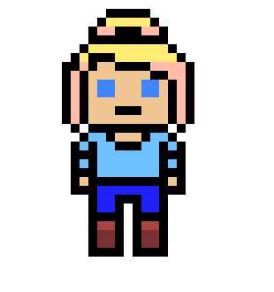 [768bfd] danganronpa pixel sprite base FLORA