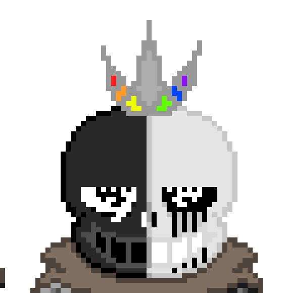 [4fc7b6] a healing attack first...smart. -he uses "Command" which allows him to command any sans that has power lower than himself, in which he commands all the sans-es in the room to attack her- -King Multiverse (Cleetus)