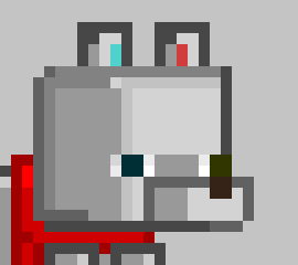 [5b2f3e] -a block of tnt appears between them, but instead of words saying TNT, it has a fox head symbol-