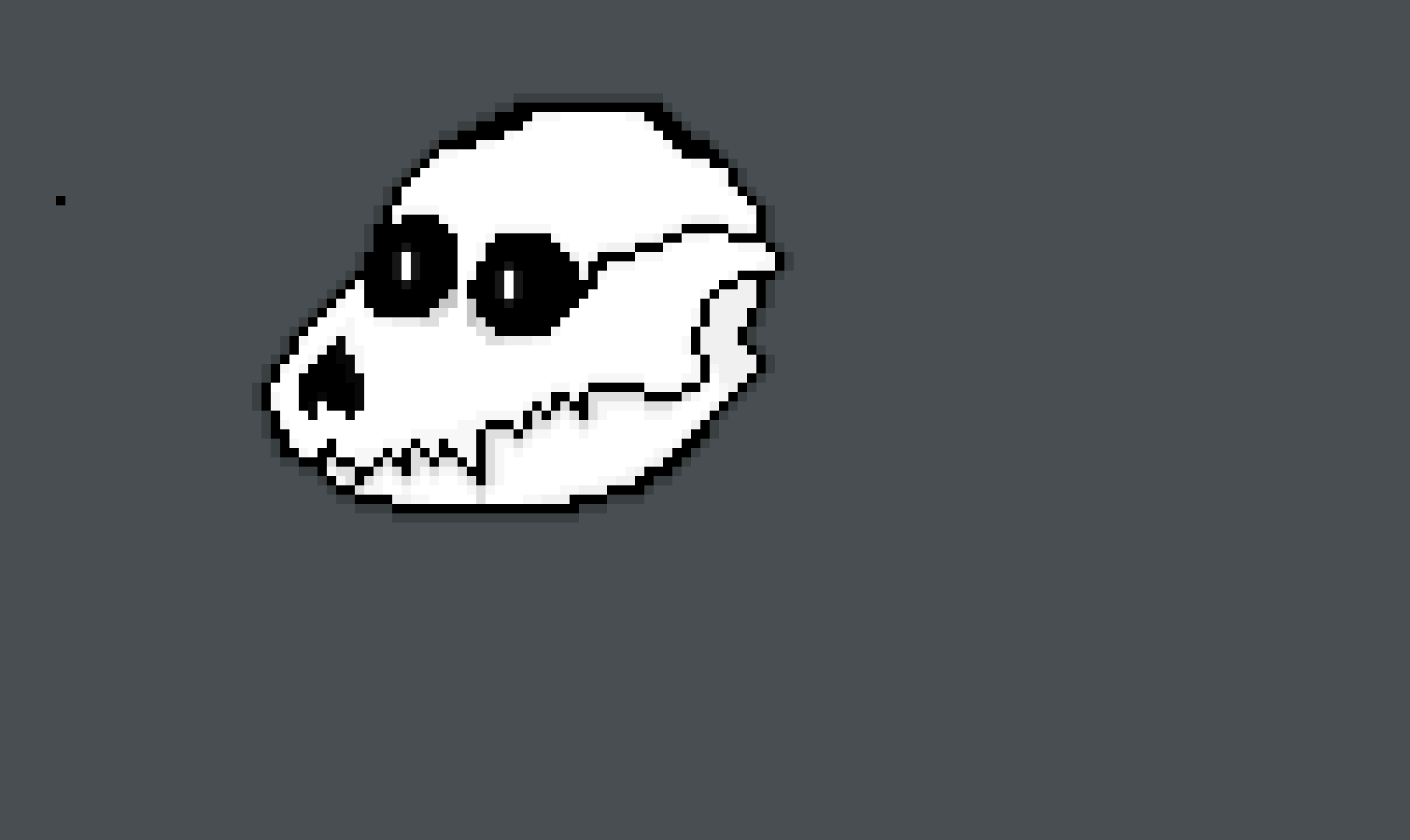 [95be89] As a light joke I deleted his whole body and the tail, but the head... And tell me... Does this look kinda like a damn gaster blaster?...