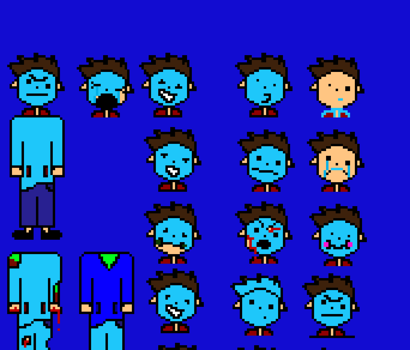 [6d923a] coolege student sprite by coolkid