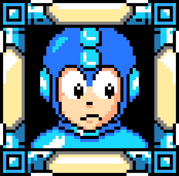[9664c4] Mega Man Stage Select Mugshot Down-Right (Selected)