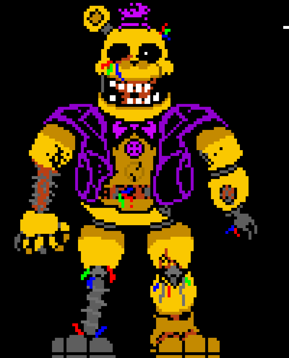 [842b2e] *its eye lights up* - *aarons hears a human-robotic voice wheeze* a-af-ft-o-n