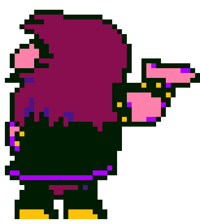 [4076f0] YOU SHOULDN'T HAVE A HOLE...DUMBASS... -susie (darkworld outfit) (Cleetus