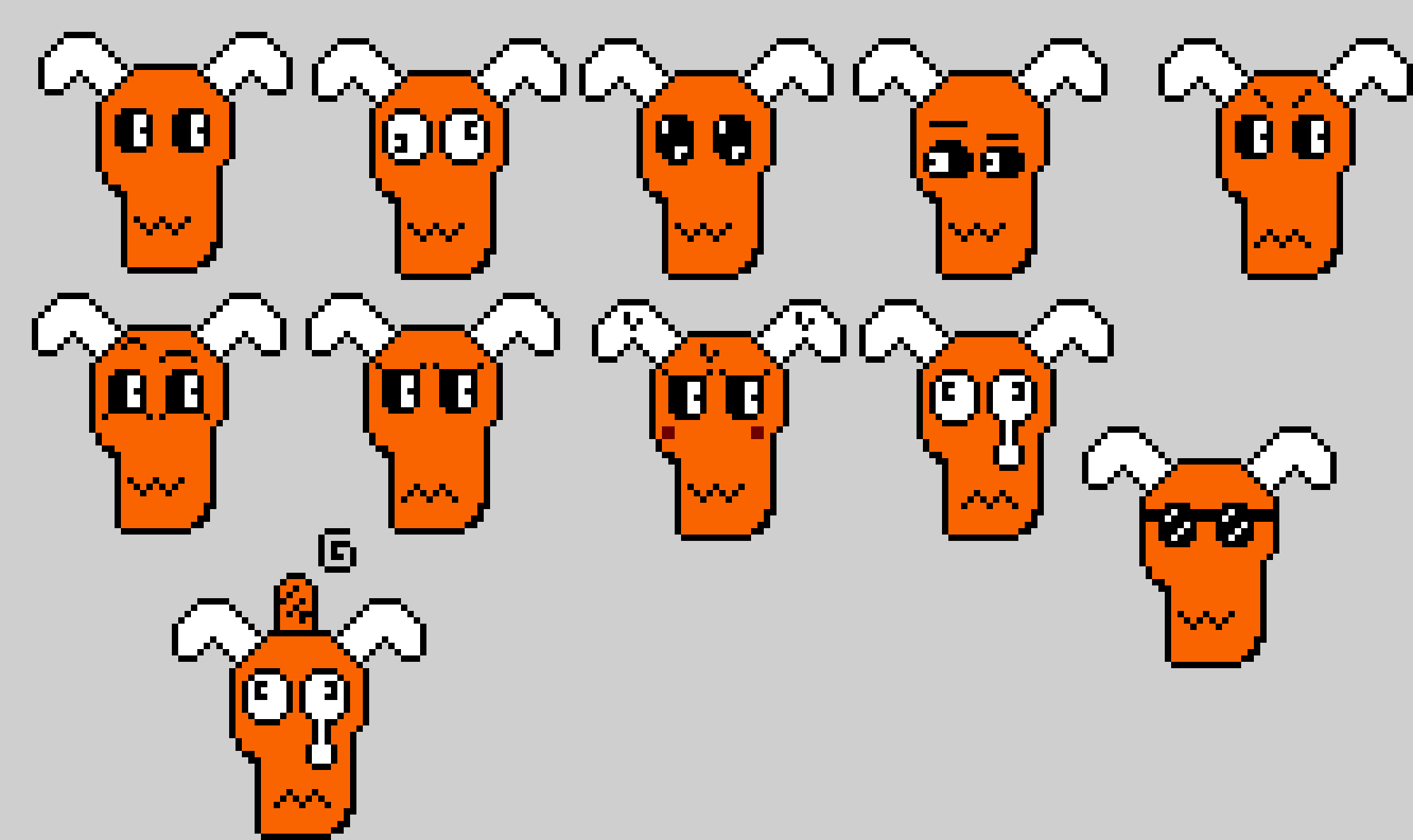 [9664c4] Unitedtale David faces (Colored)