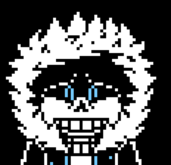 [0ae1f1] uhm. . . . *thinking: i don't know if i should trust him or not*  i saw him in snowdin town