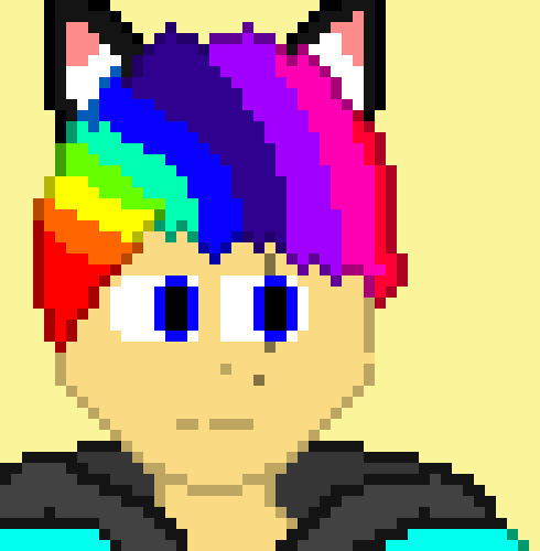 [f72d7a] *he'd text back* "oh uh...its me,rainbow,havent seen ya in a while"-Rainbow the fox