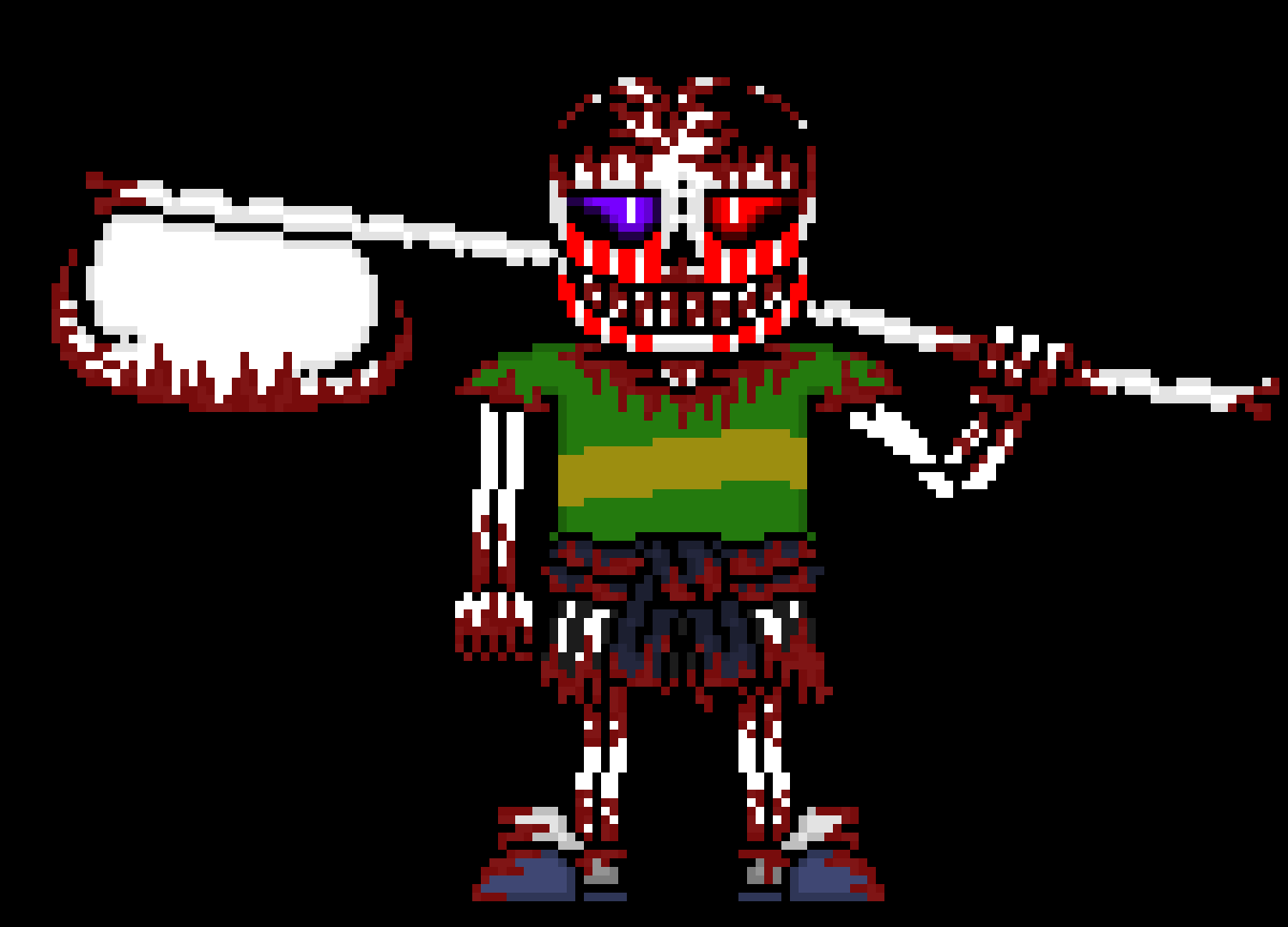 [e8cb42] (alright) *finished eating a humans head* heh, my sanity should last a few now *walks around*