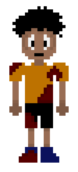 [25d002] Mmmn...Smells like..Food. *He looks at the figure in the kitchen* What to do...What to do...