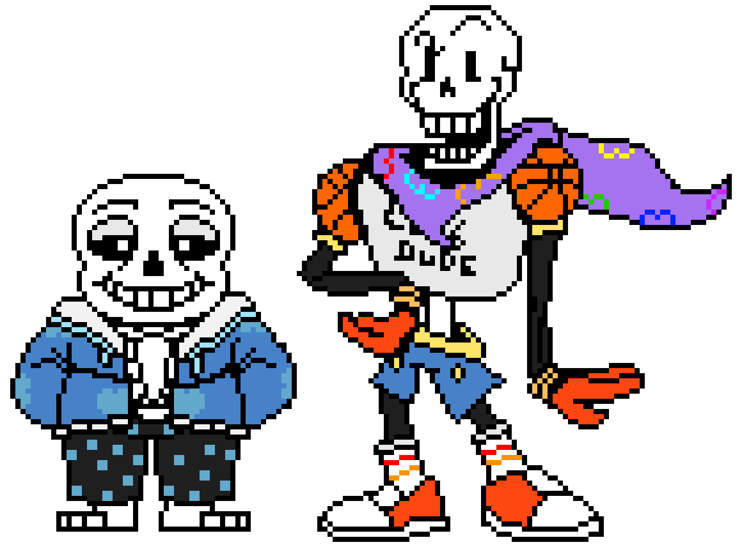 [f16278] Papytale Sans and Papyrus The Skeletons. 
