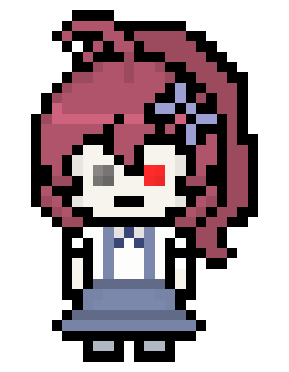 [c4cdf4] danganronpa pixel sprite cheering base