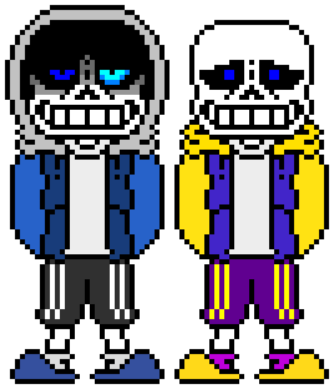 [d6b045] Sword: I'm gonna get that brush *Tps to Ink Sans and grabs his other brush then tps back*