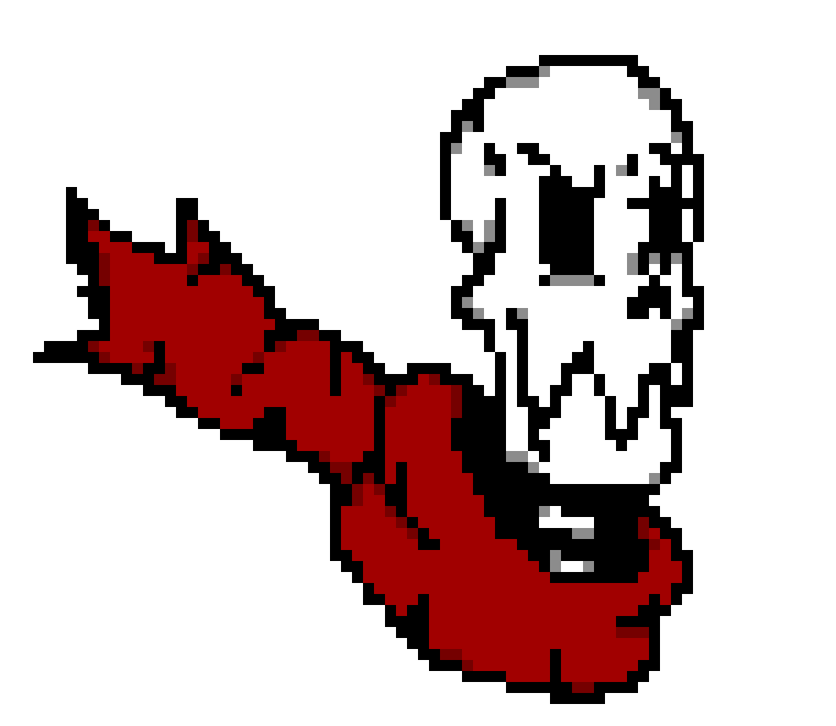 [e76759] Fell Papyrus Head  - SD