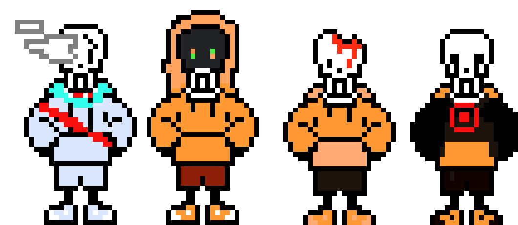 [41735c] Swap!Papyrus time quartet  - Fresh!ink sans