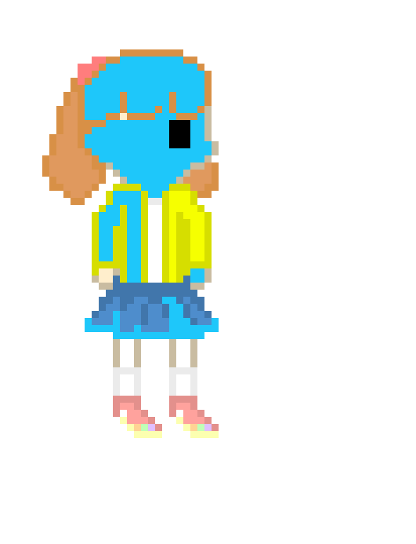 [6d923a] small orange person by coolkid