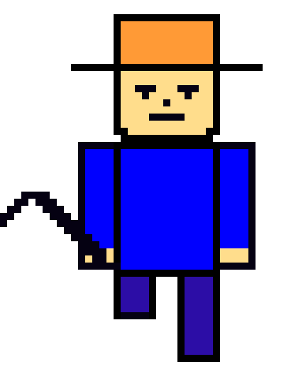 [3df5b3] 기본캐 농부 앞(오른발 들어)