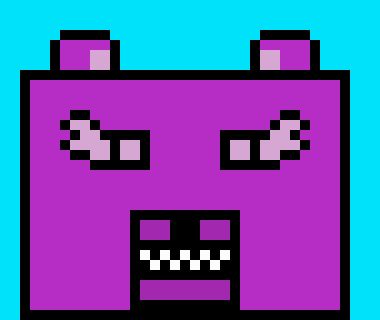 [05b0c1] (Well, someone found my shitty old Dragonex sprite and called it "Purple Bear"....I can't say I disagree with that statement. -T)