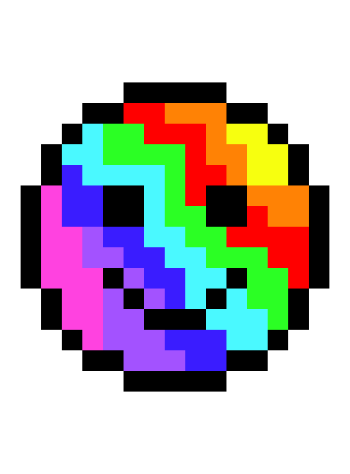 [9664c4] PIXELARTRAINBOWSMILE