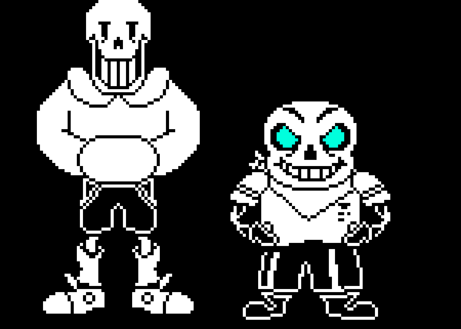 [9664c4] UnderSwap black and white battle sprites