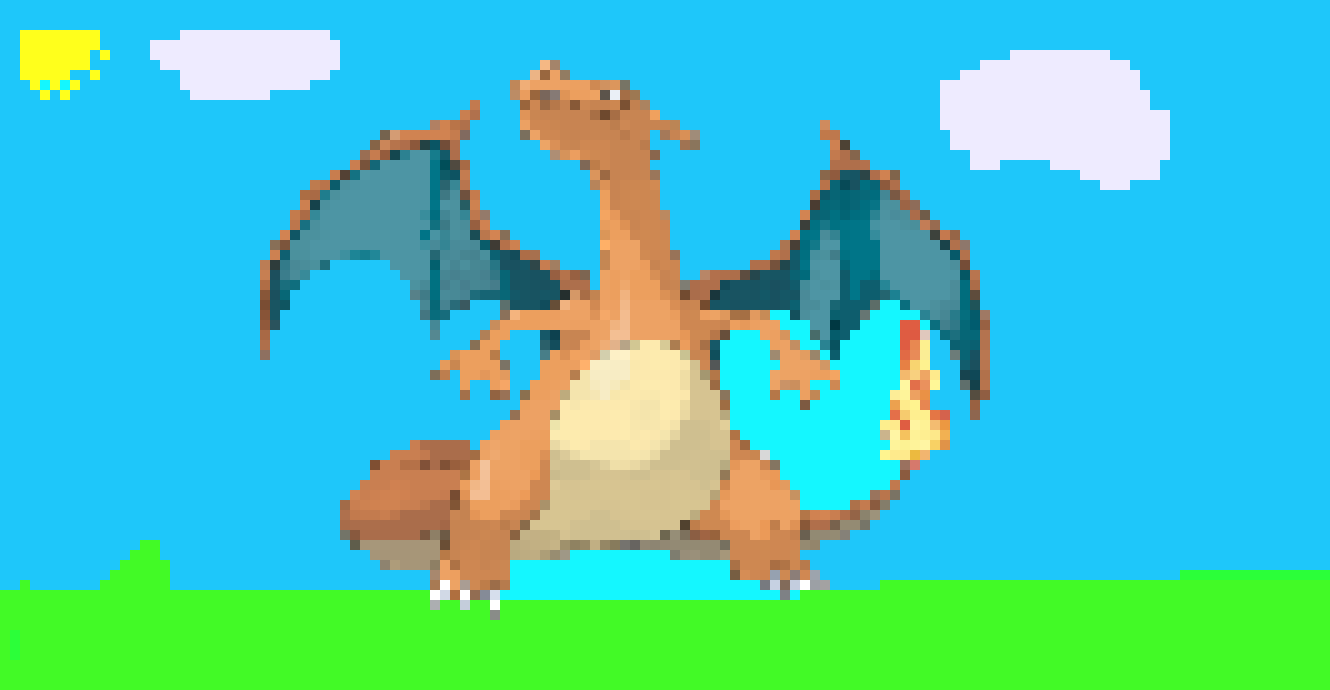 [7d8139] charizard pixel