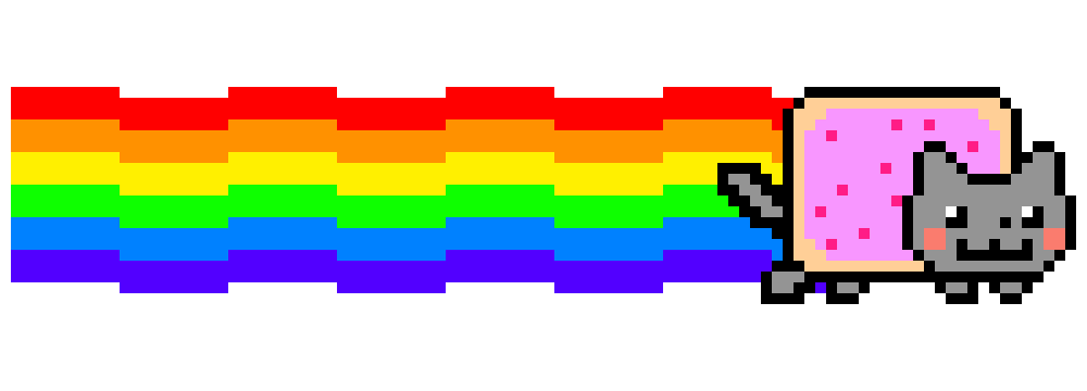 [6961a5] [LONGER + ADDED CHEEKS] NYAN (Yes, I actually drew this)