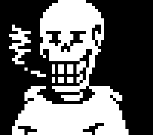 [a82578] *talks to some random monster* "and so i tossed the decoy at sans" *laughter"