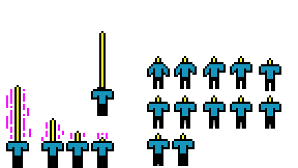 [42ecf8] little dude turning into a sword